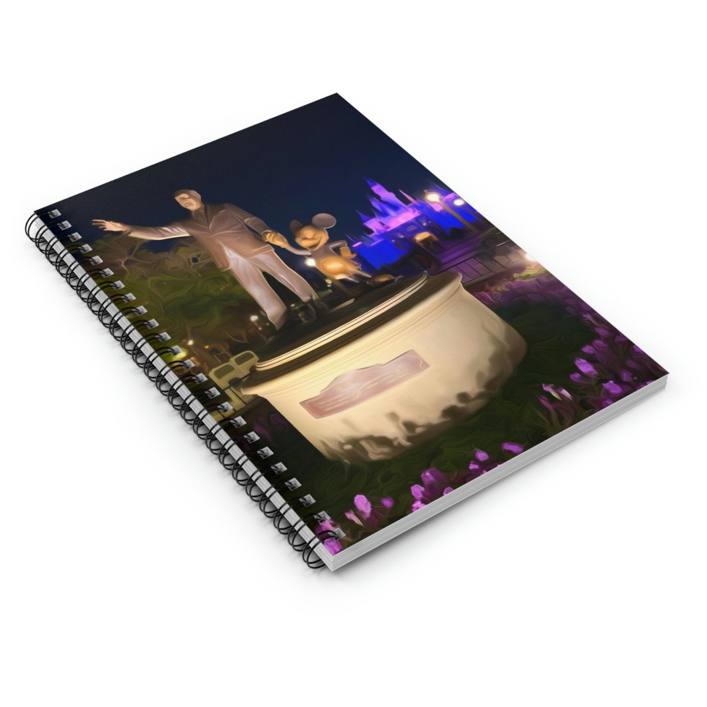 Spiral Notebook - Disneyland Walt & mickey Statue