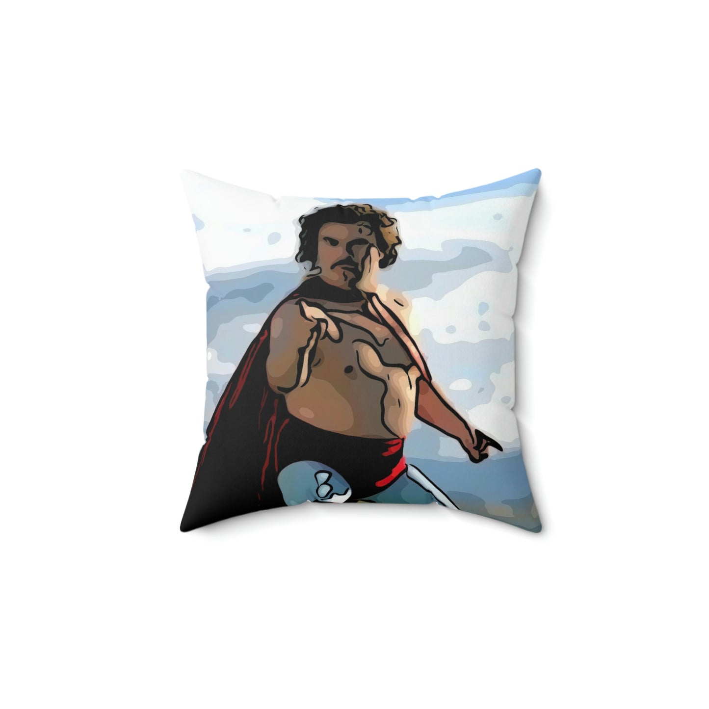 Spun Polyester Square Pillow ~Nacho Libre~ Nacho~