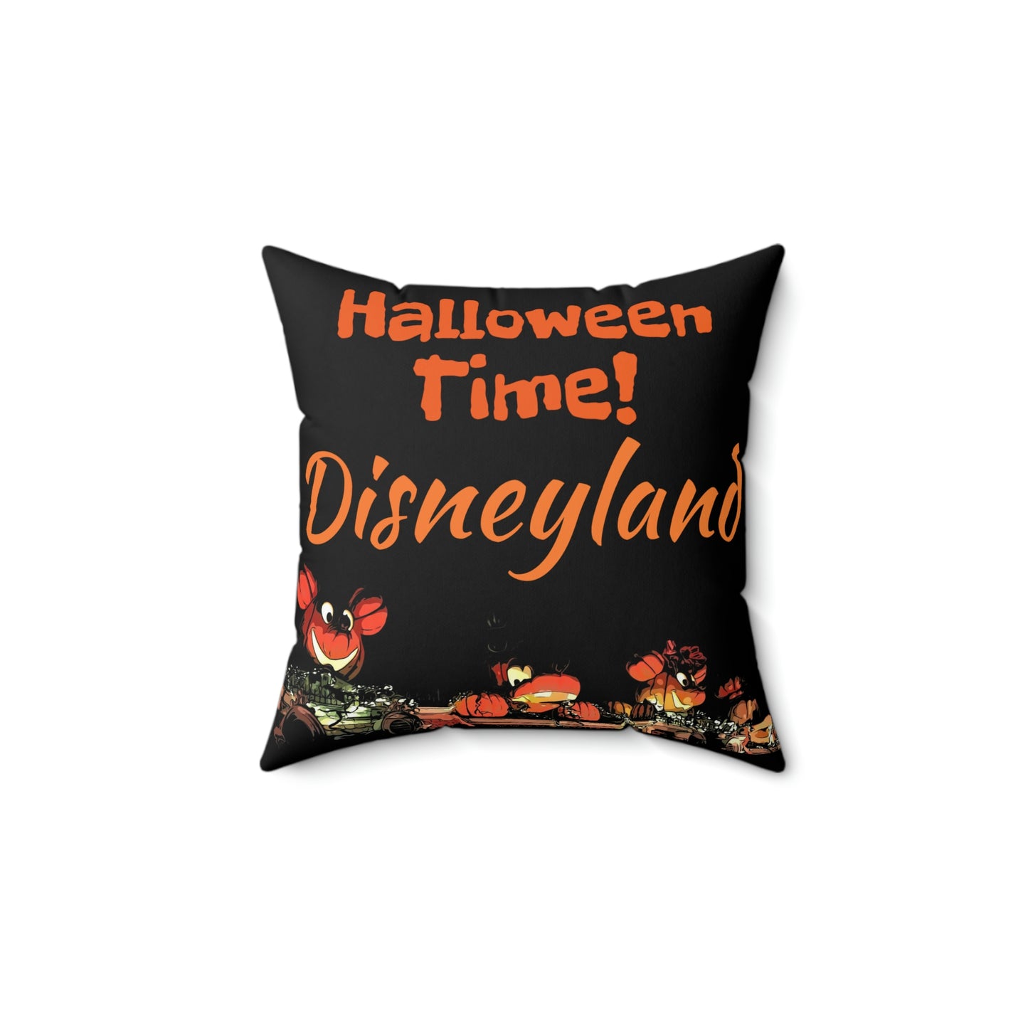 Spun Polyester Square Pillow Disneyland ~Halloween Time! ~