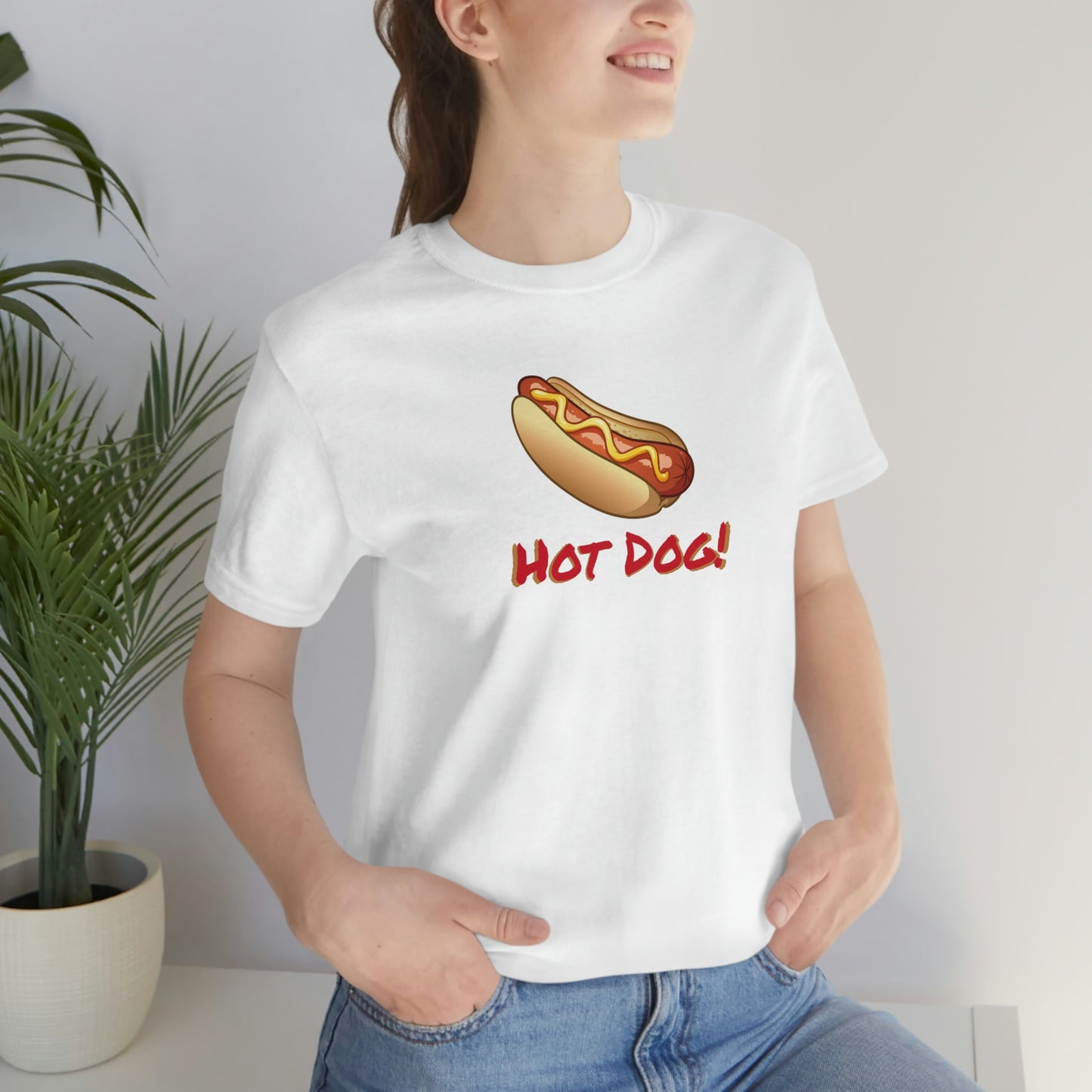 Unisex Jersey Short Sleeve Tee Hot Dog!