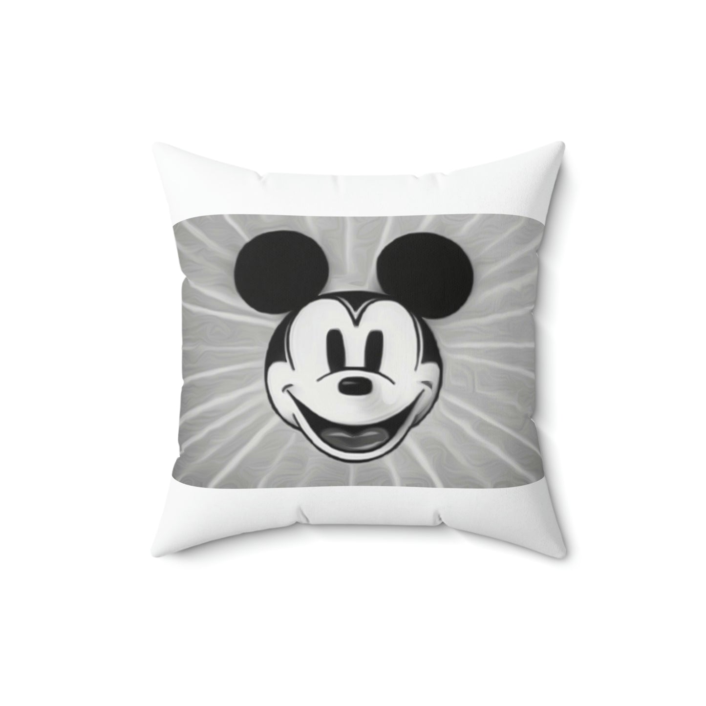 Spun Polyester Square Pillow Disney ~Mickey Mouse ~