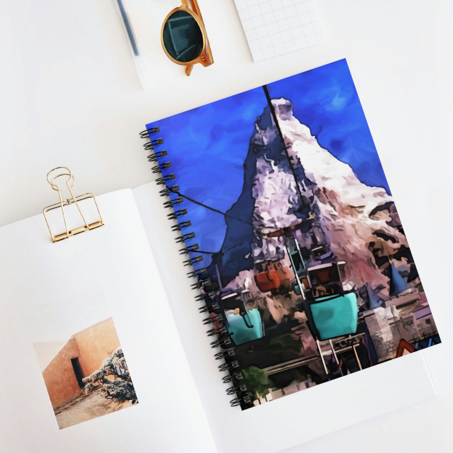 Spiral Notebook - Disneyland Sky Buckets Retro