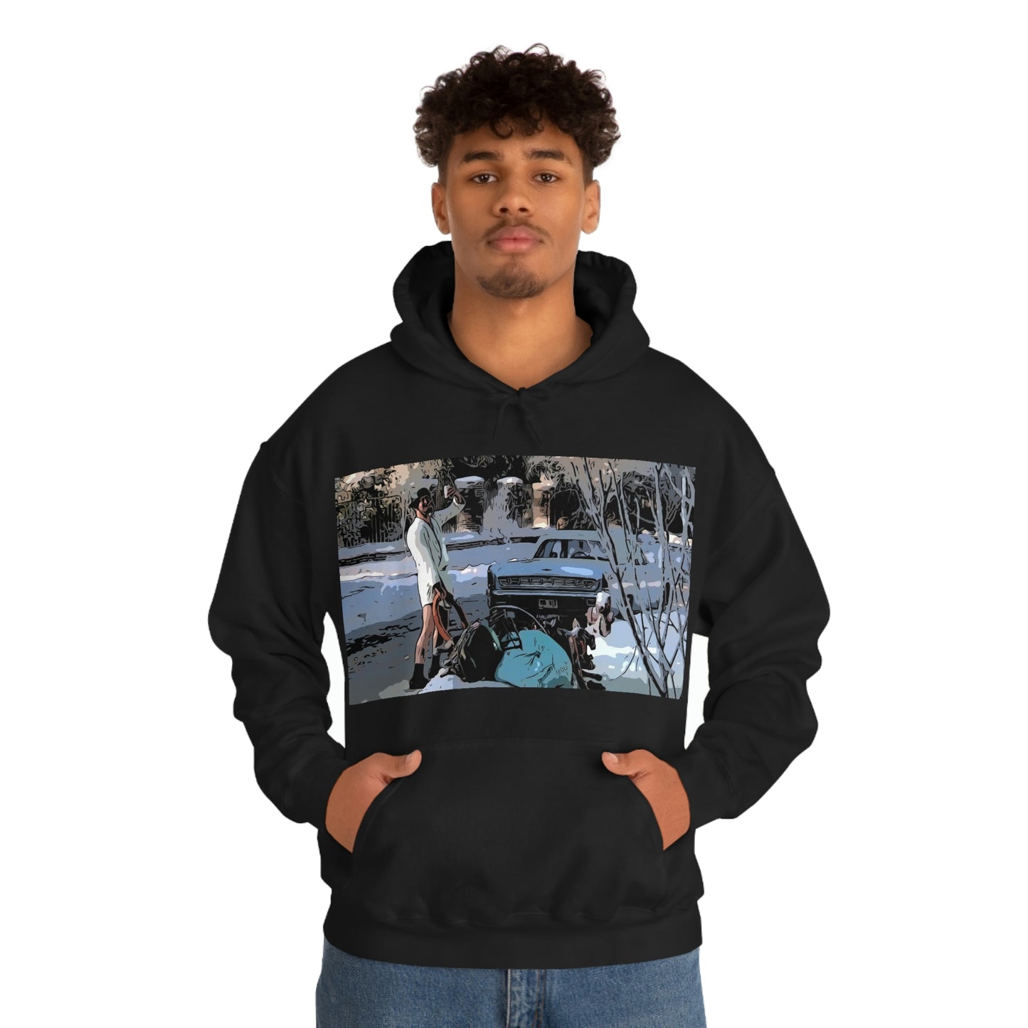 Unisex Heavy Blend™ Hooded Sweatshirt Christmas Vacation Cuison Eddie