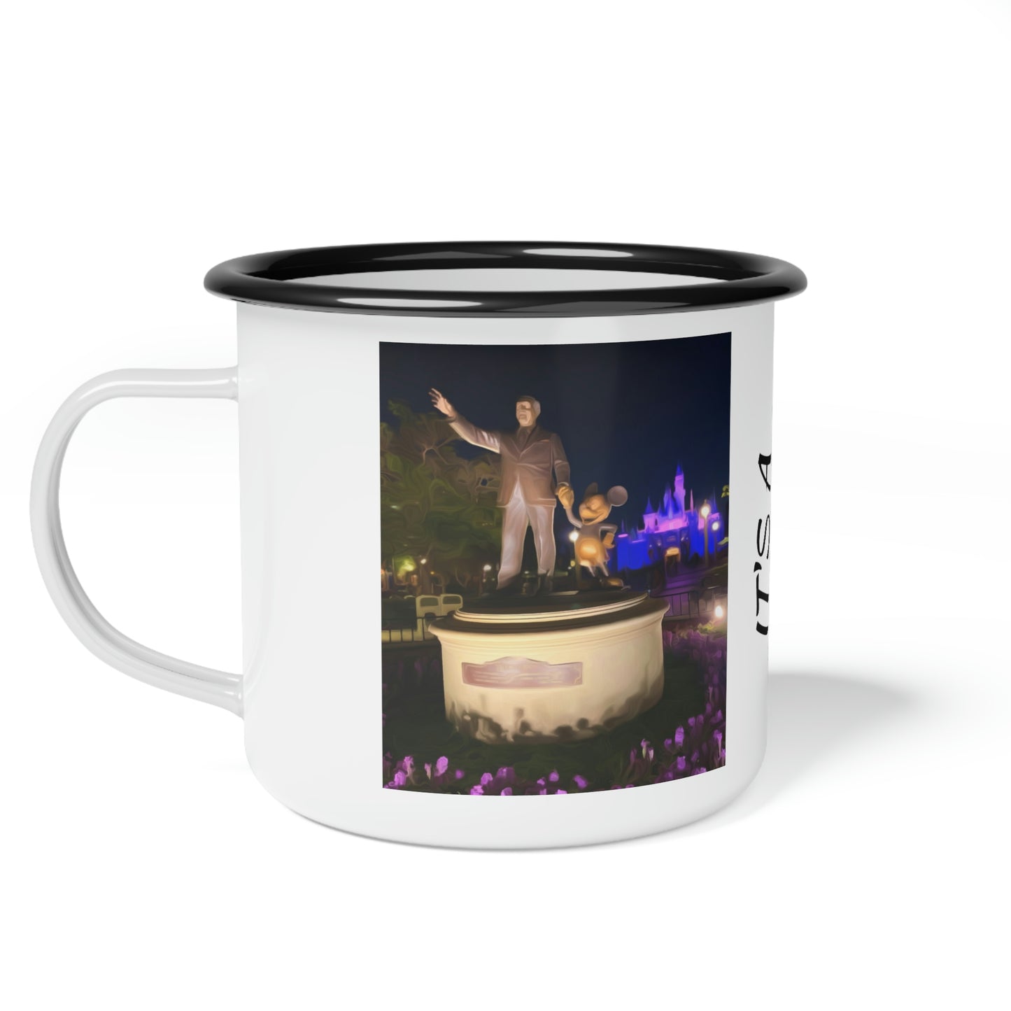 A Enamel Camp Cup Disneyland ~Walt & Mickey Statue~ It's A Disney Thing!