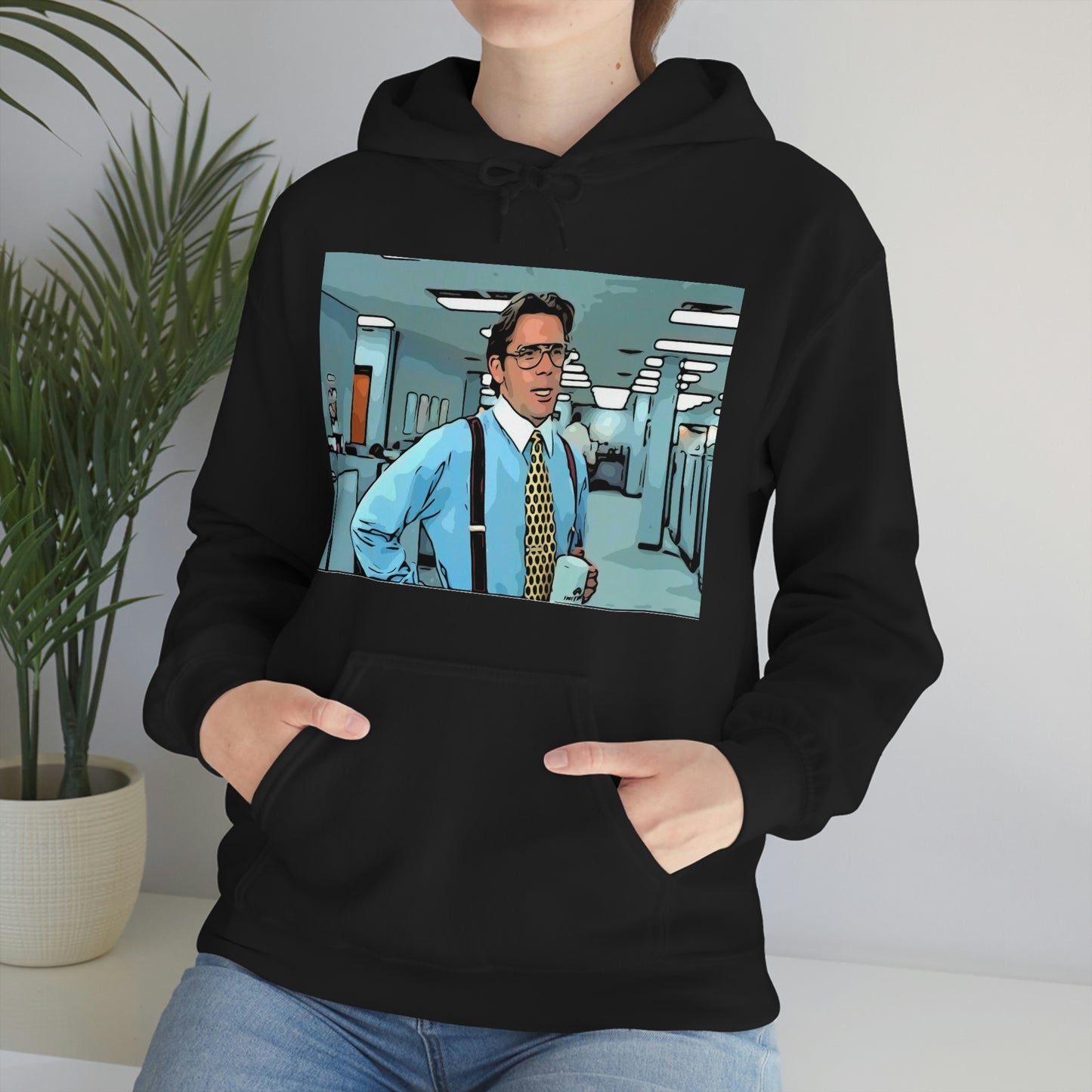 Unisex Heavy Blend™ Hooded Sweatshirt Office space ~ Bill Lumbergh
