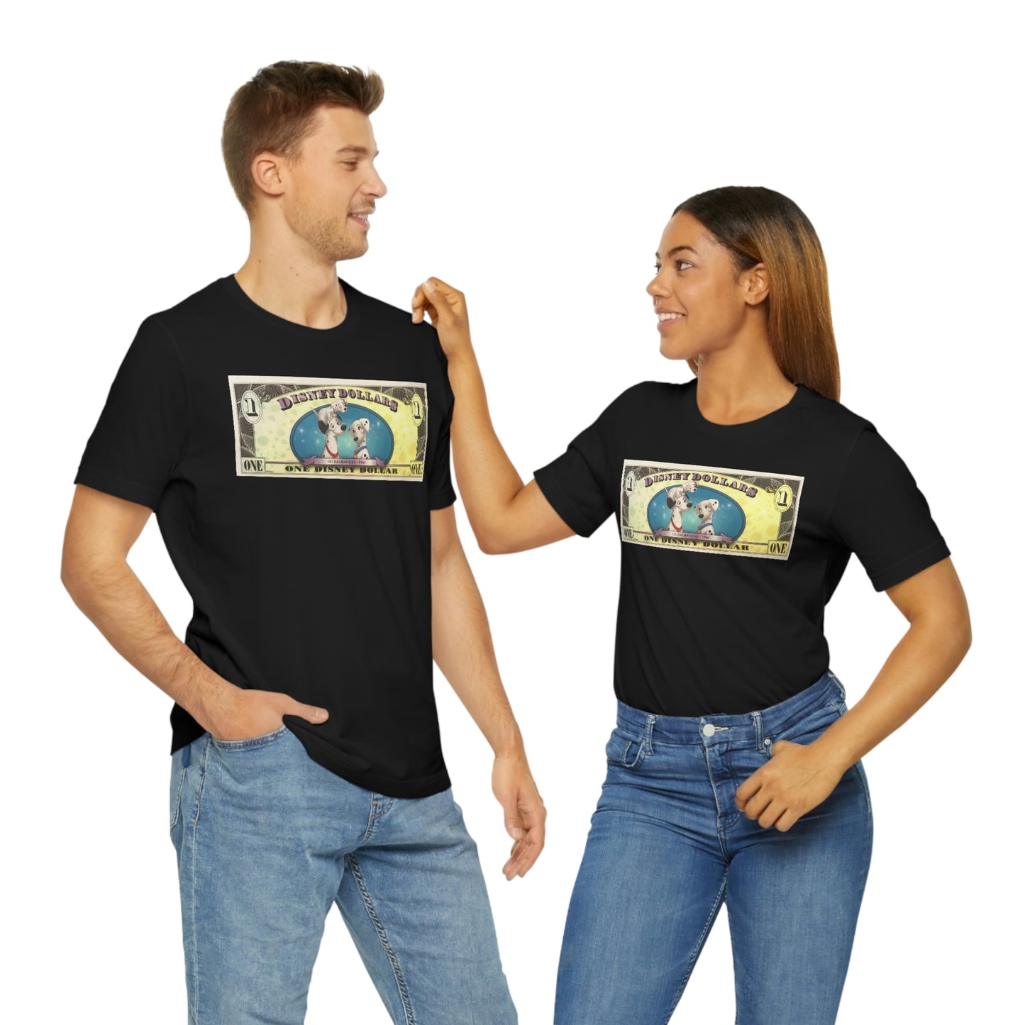 Unisex Jersey Short Sleeve Tee DUSNEYLAND DOLLARS 101 DALMATIONS