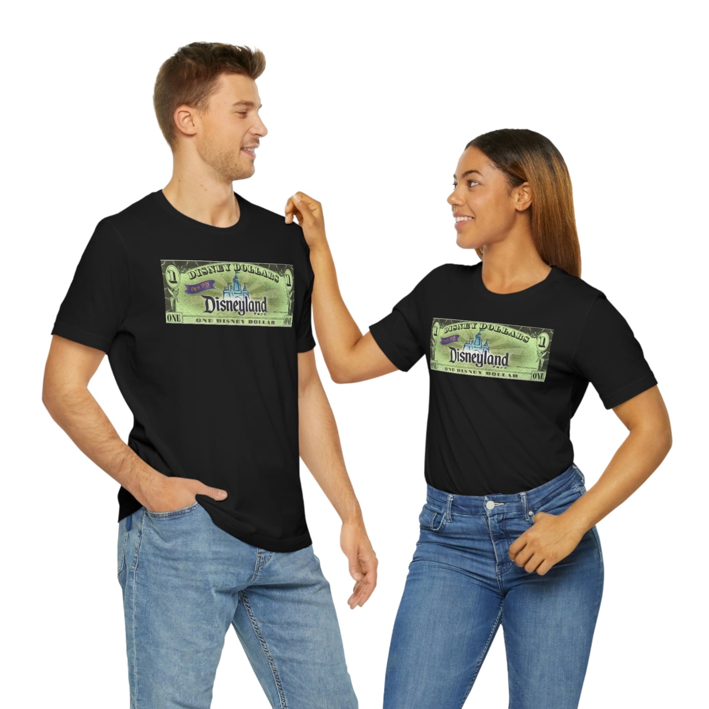 Unisex Jersey Short Sleeve Tee Disneyland dollars