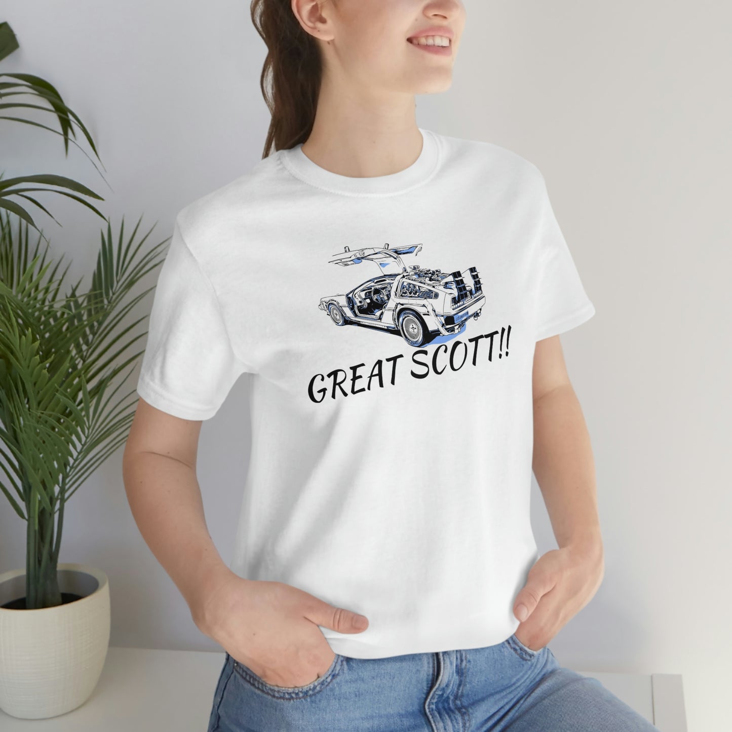 Unisex Jersey Short Sleeve Tee BACK TO THE Future " Great Scott!!"