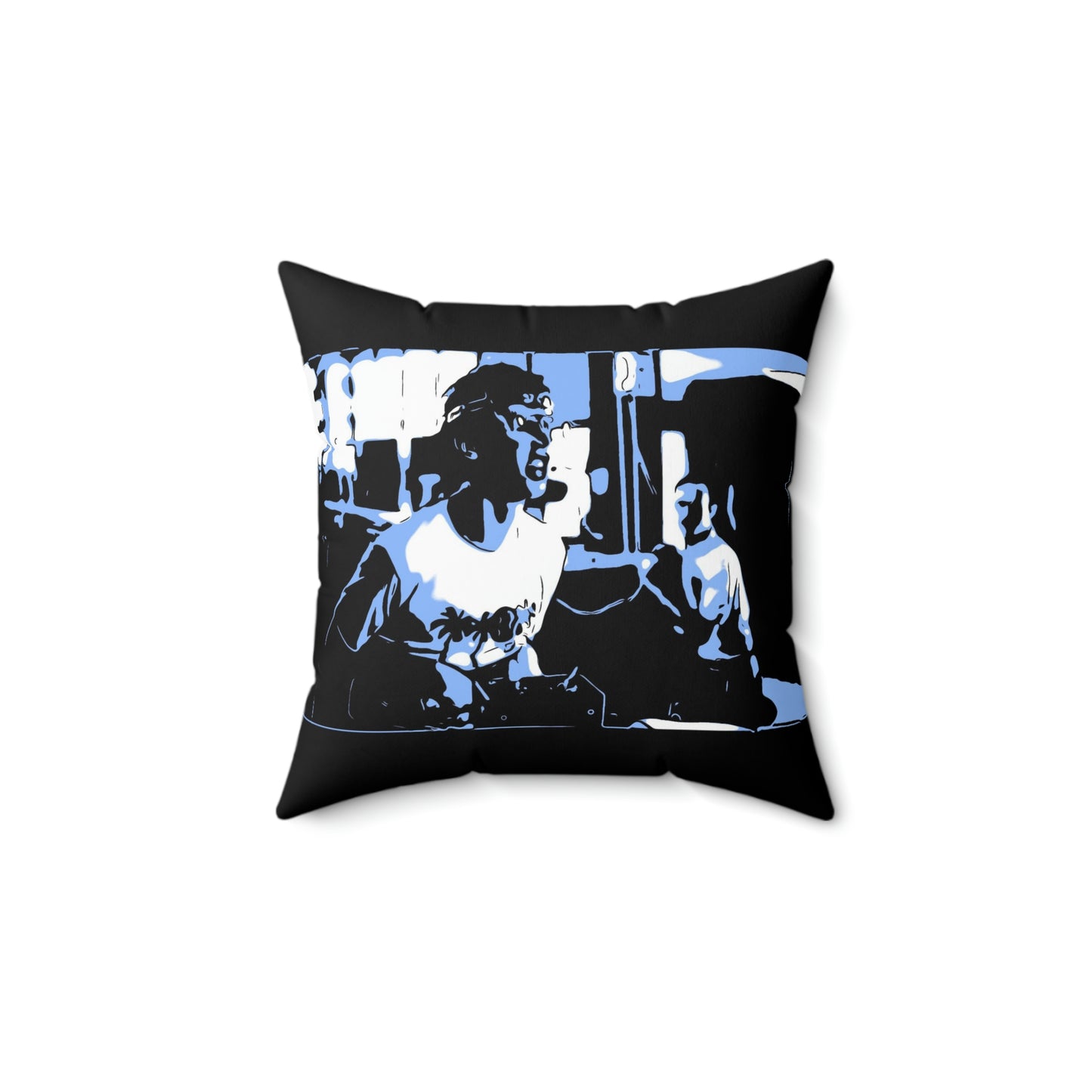 Spun Polyester Square Pillow ~Napoleon Dynamite ~Time Machine~