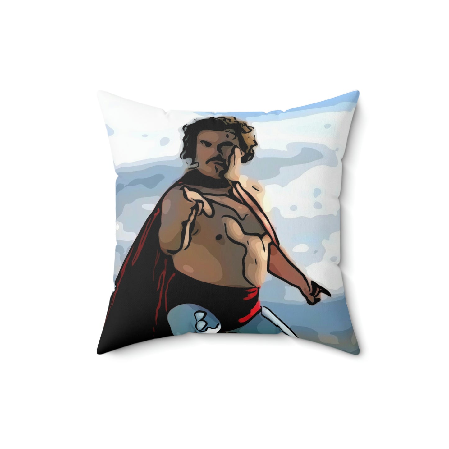 Spun Polyester Square Pillow ~Nacho Libre~ Nacho~