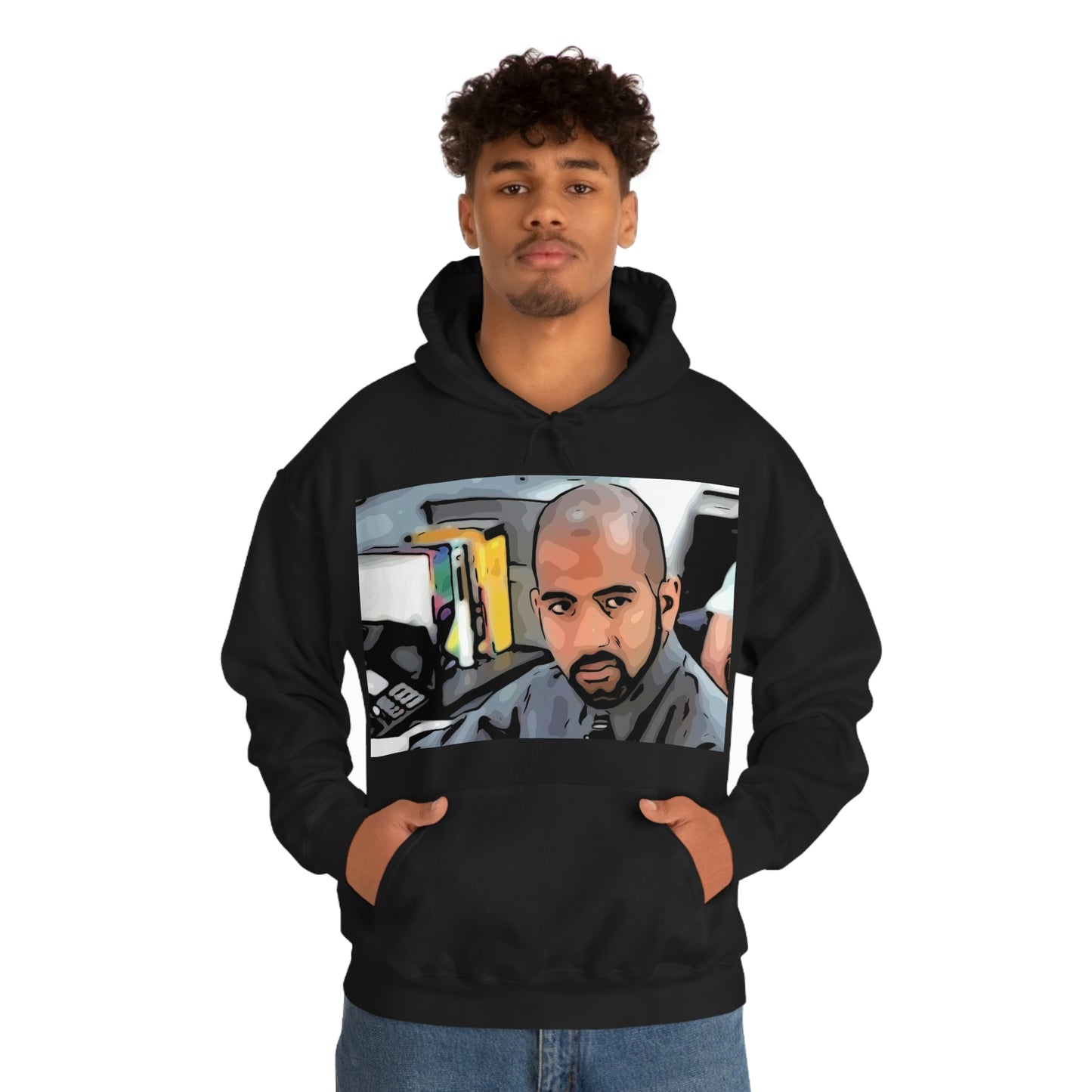 Unisex Heavy Blend™ Hooded Sweatshirt Office space ~ Samir