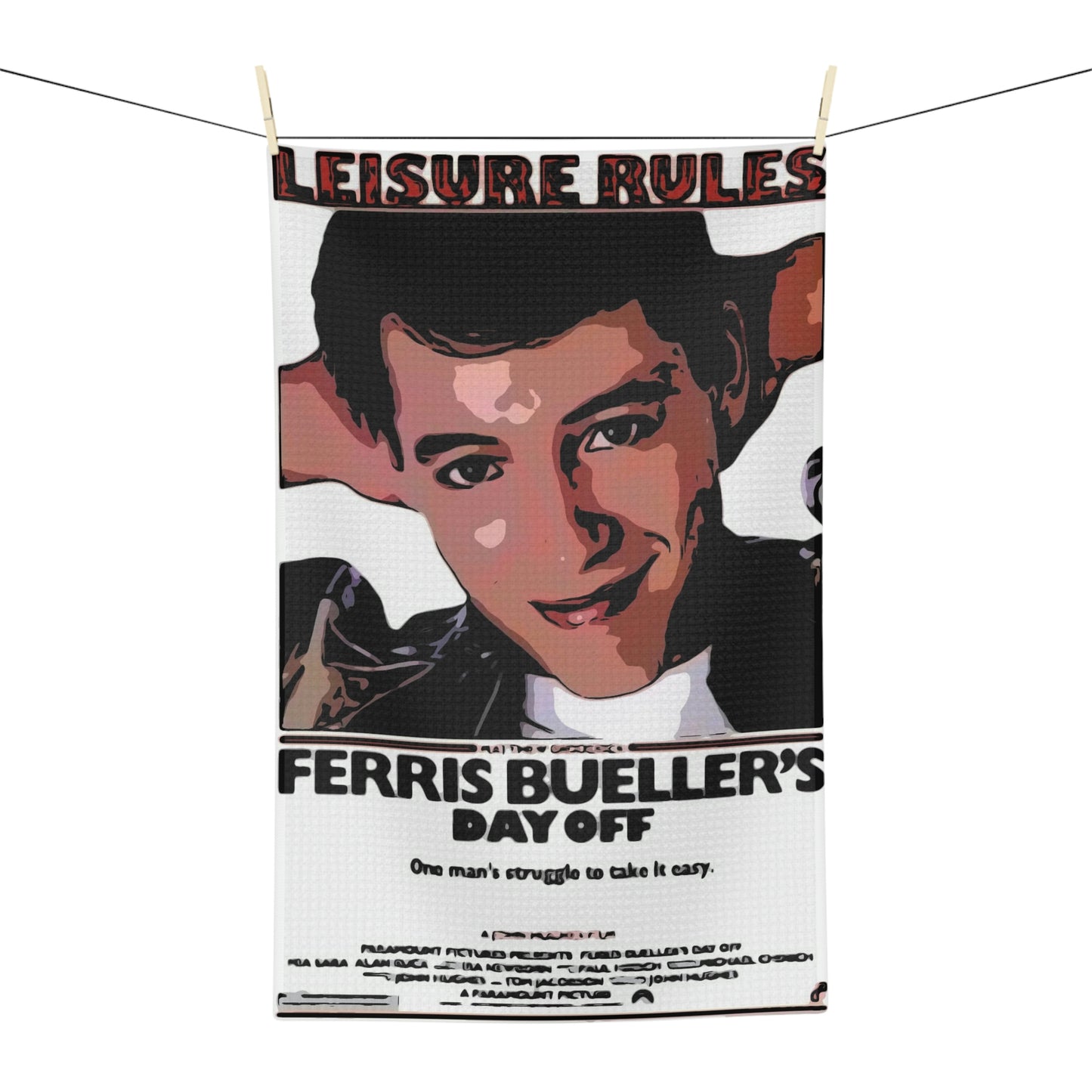 Soft Tea Towel Ferris Bueller's Movie ~ Poster