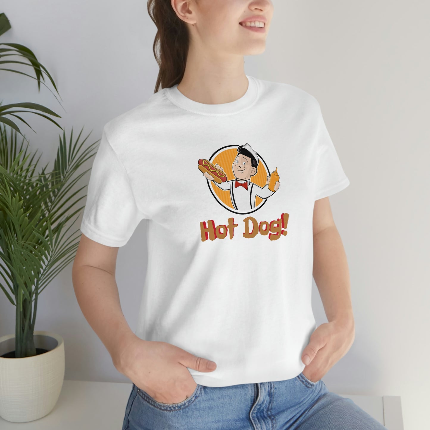 Unisex Jersey Short Sleeve Tee Hot Dog!