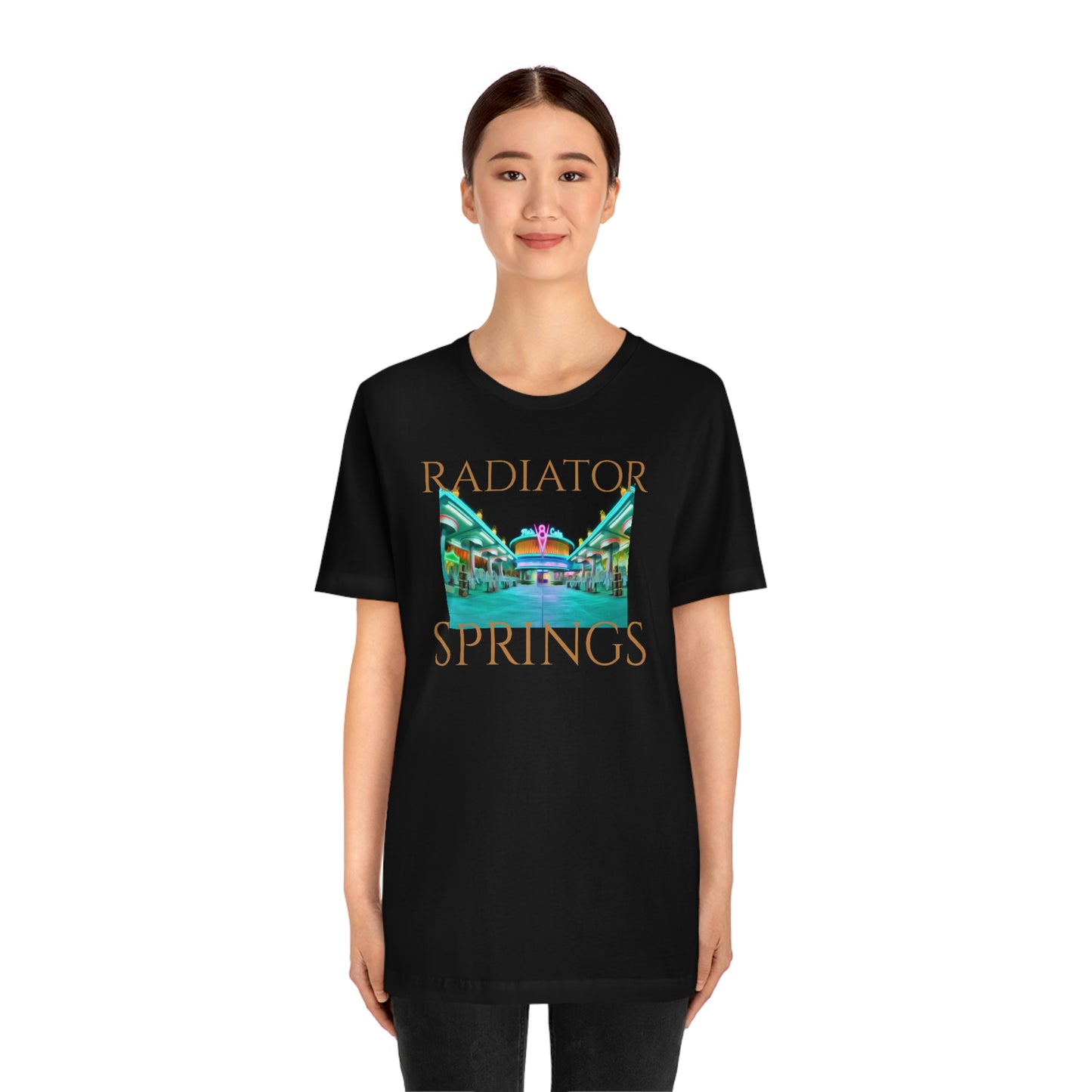 Unisex Jersey Short Sleeve Tee RADIATOR SPRINGS FLO'S V8