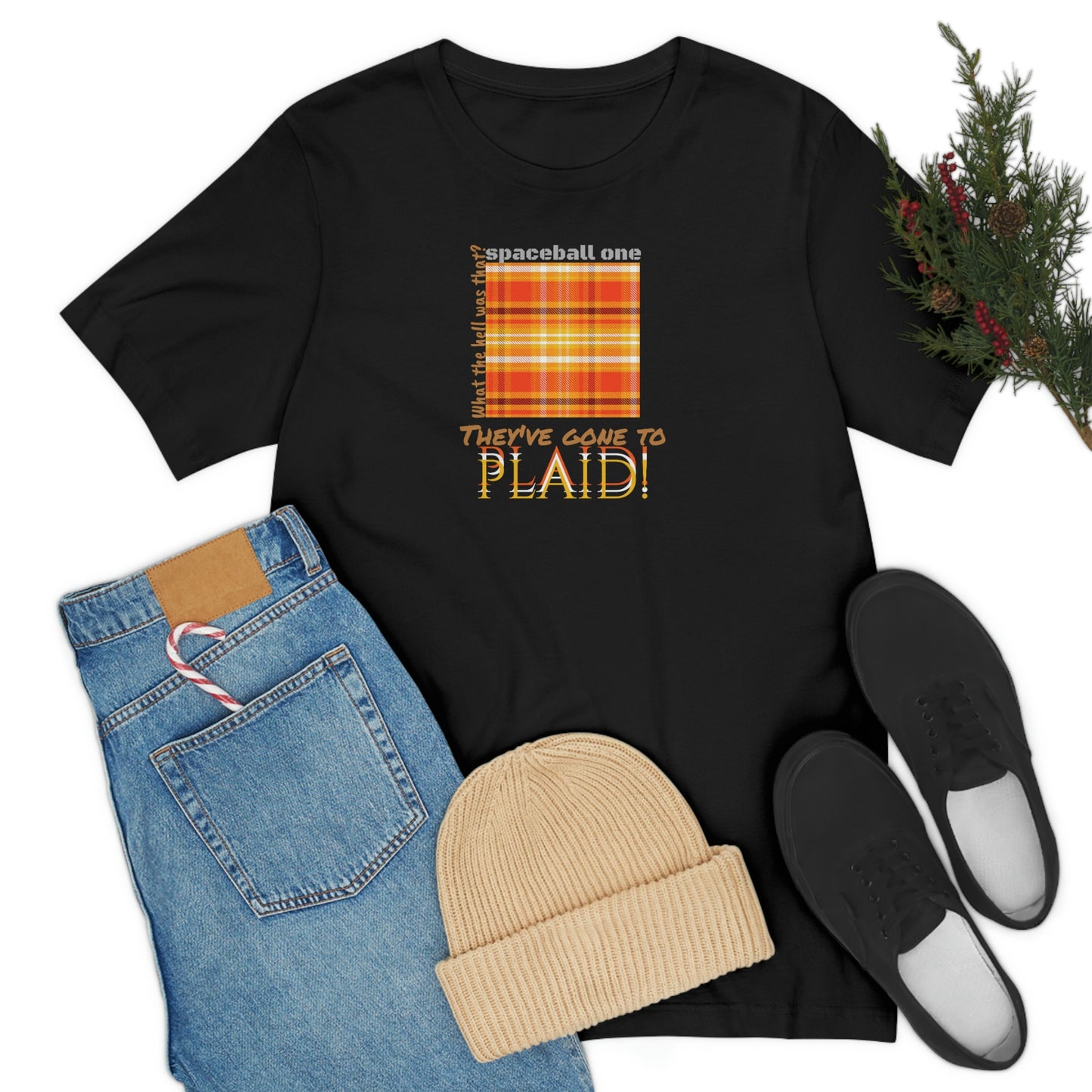 unisex jersey short sleeve tee Spaceballs ~Spaceball One They've gone to Plaid!~