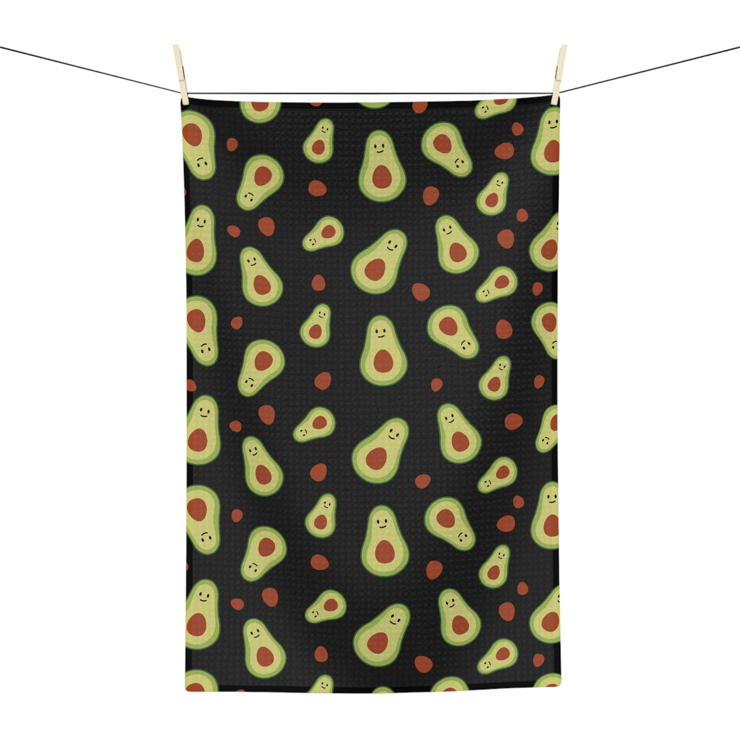 Soft Tea Towel ~ Happy Avocados ~