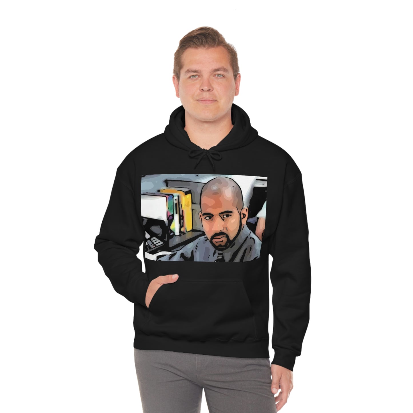 Unisex Heavy Blend™ Hooded Sweatshirt Office space ~ Samir