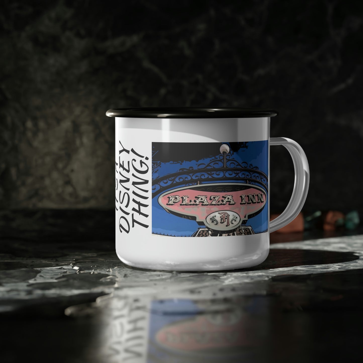 A Enamel Camp Cup Disneyland ~Plaza Inn~ It's A Disney Thing!