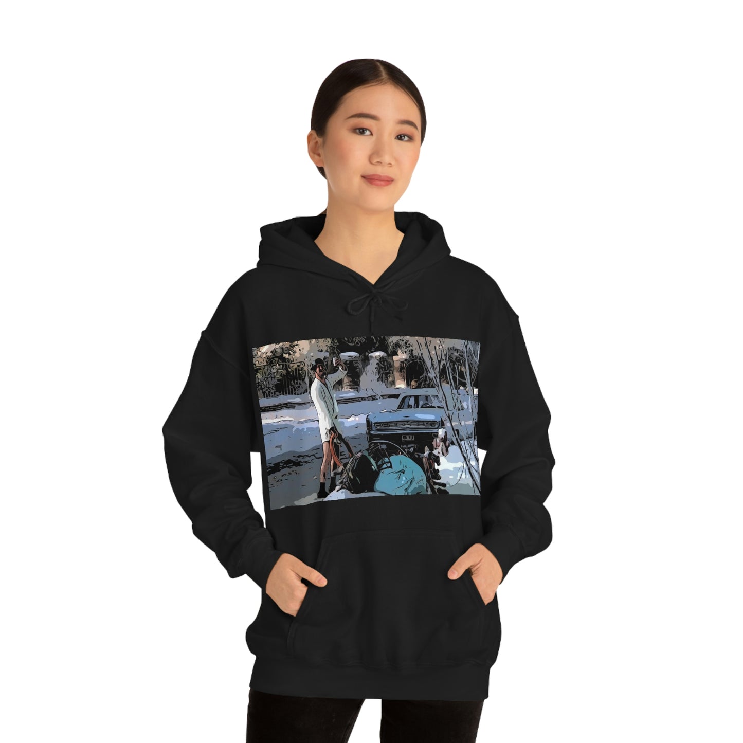 Unisex Heavy Blend™ Hooded Sweatshirt Christmas Vacation Cuison Eddie