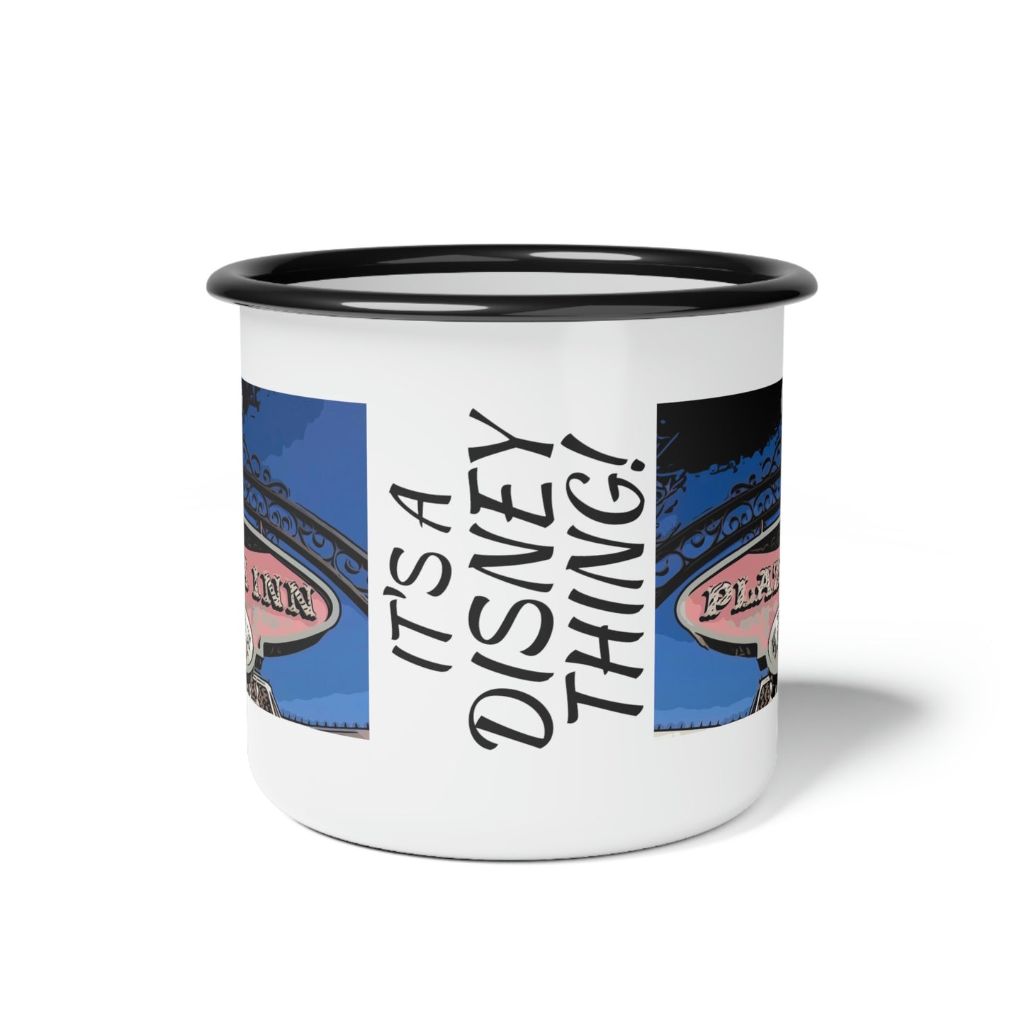 A Enamel Camp Cup Disneyland ~Plaza Inn~ It's A Disney Thing!