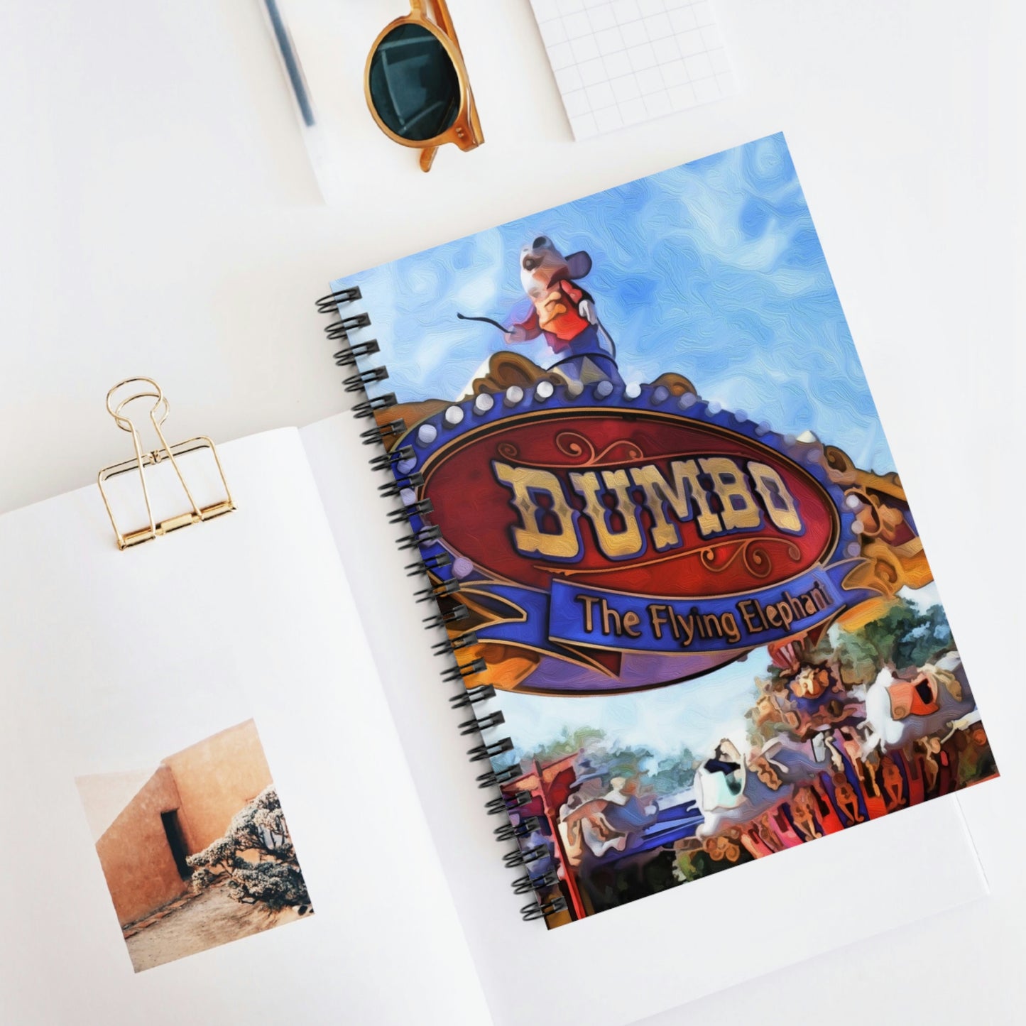 Spiral Notebook - Disneyland Dumbo the Flying Elephant