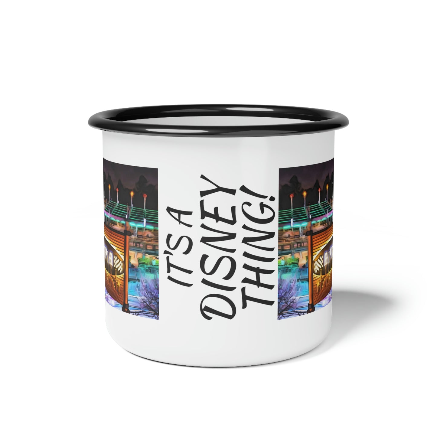 A Enamel Camp Cup Disneyland ~Autopia~ It's A Disney Thing!