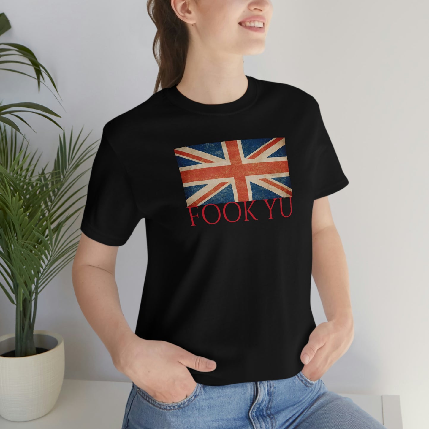 Unisex Jersey Short Sleeve Tee Austin powers "Fook Yu"