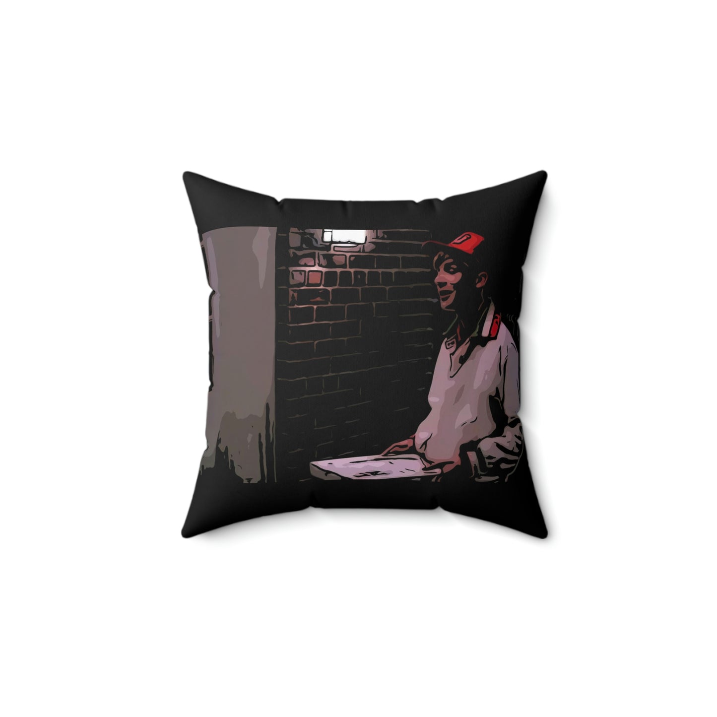 Spun Polyester Square Pillow ~Home Alone ~Little Nero's Pizza~