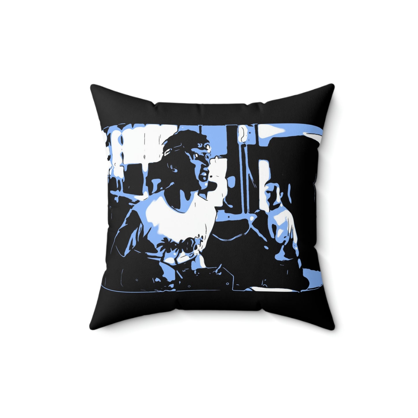 Spun Polyester Square Pillow ~Napoleon Dynamite ~Time Machine~