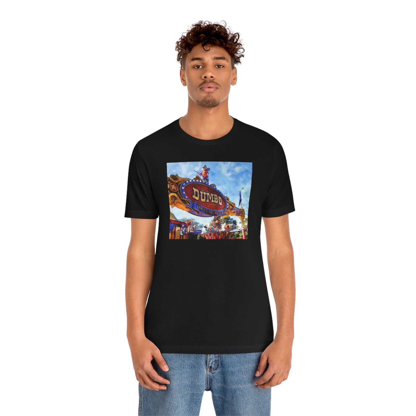 Unisex Jersey Short Sleeve Tee DISNEYLAND DUMBO FLYING Elephant