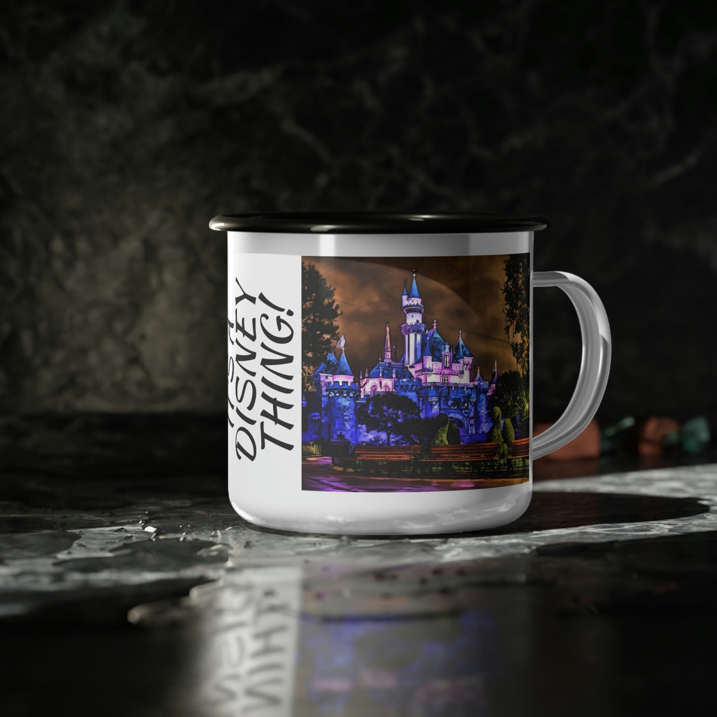 A Enamel Camp Cup Disneyland ~Sleeping Beauty Castle~ It's A Disney Thing!