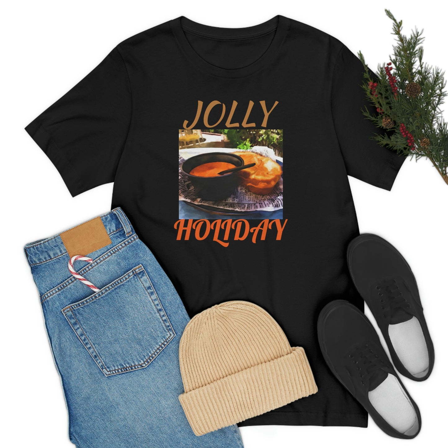 Unisex Jersey Short Sleeve Tee Disneyland JOLLY HOLIDAY COMBO