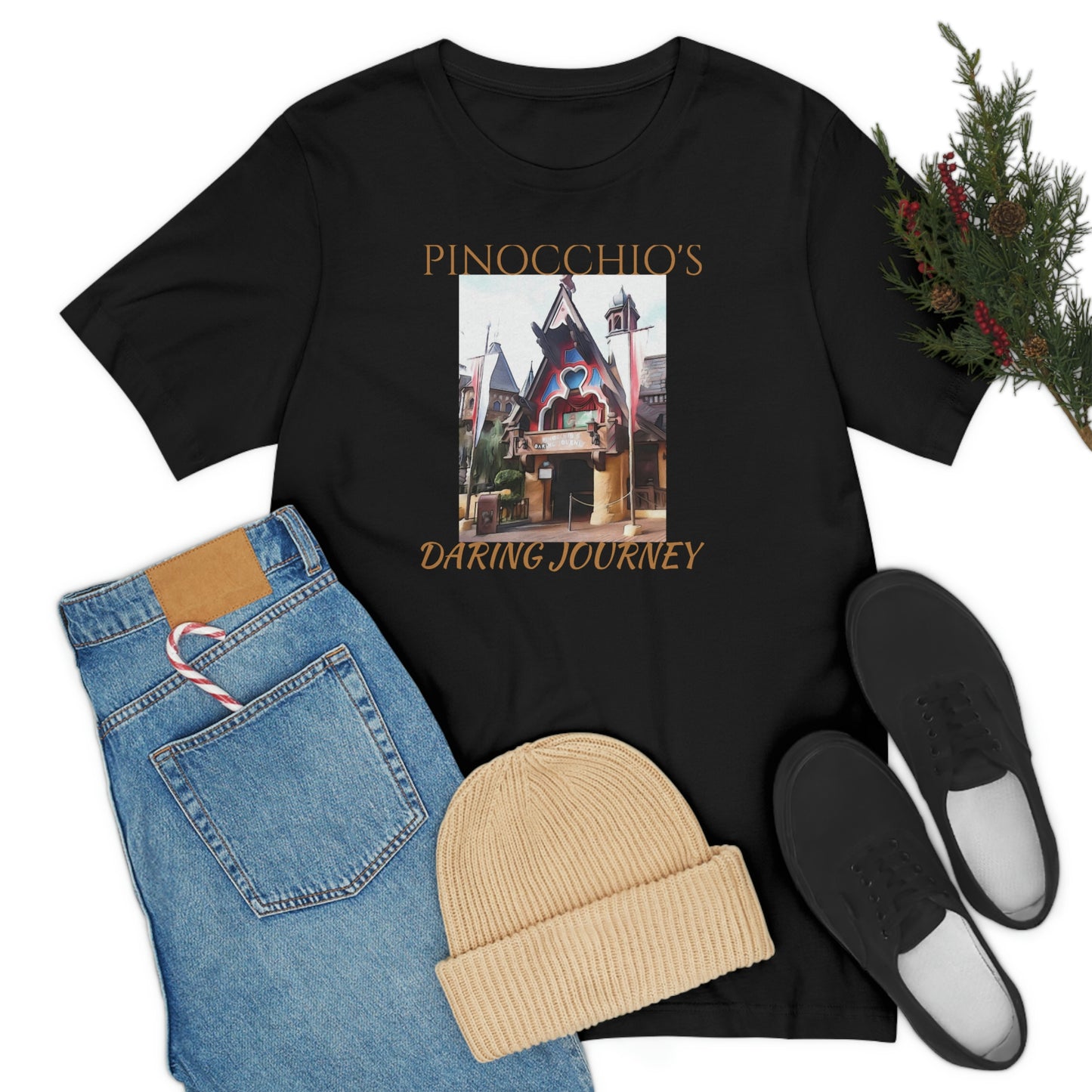 Unisex Jersey Short Sleeve Tee PINOCCHIO'S DARING JOURNEY