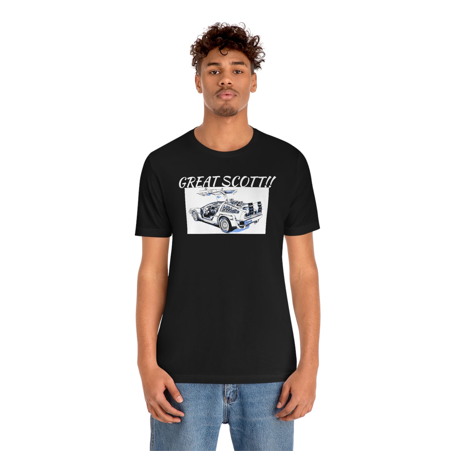 Unisex Jersey Short Sleeve Tee BACK TO THE Future " Great Scott!!"