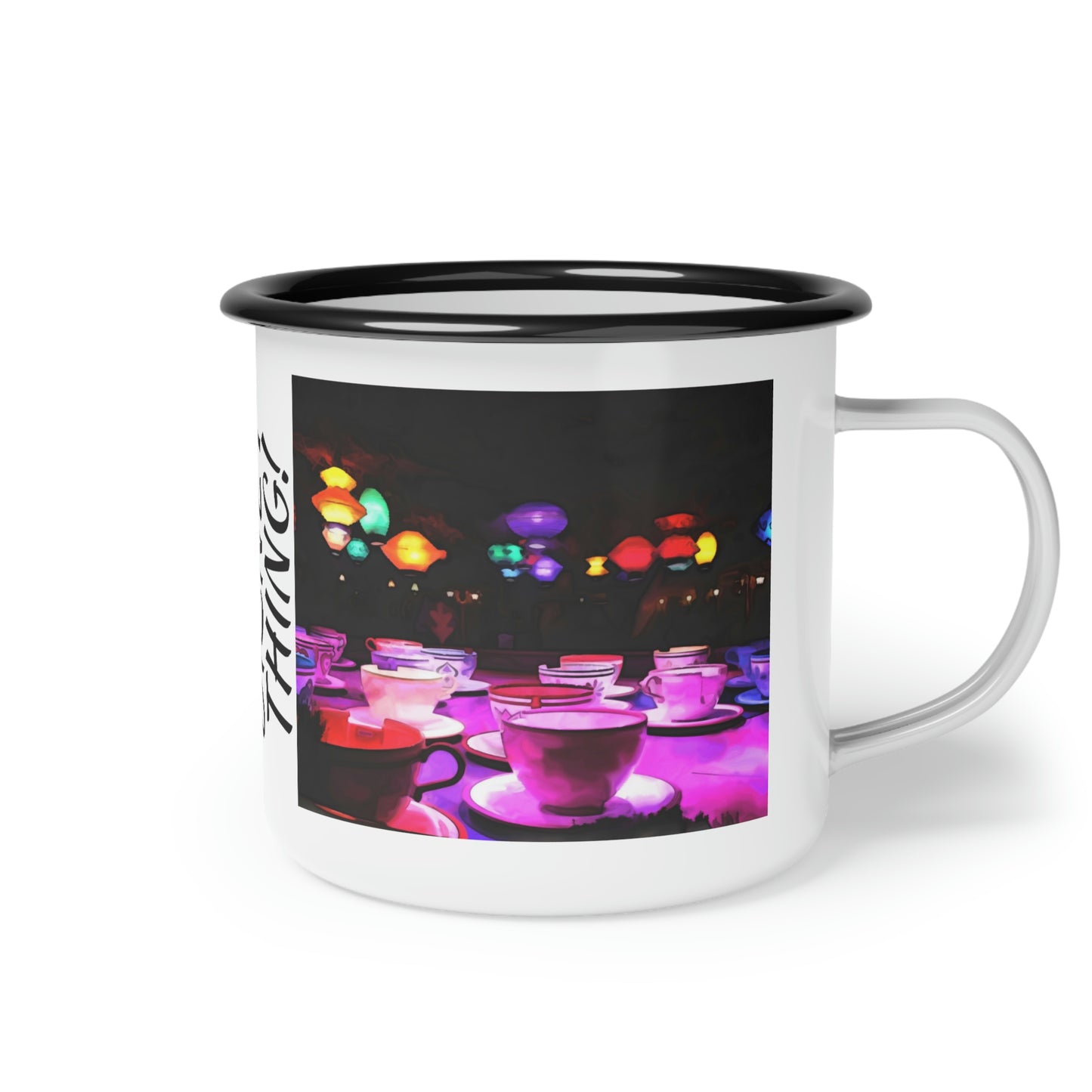 A Enamel Camp Cup Disneyland ~Mad Tea Party~ It's A Disney Thing!