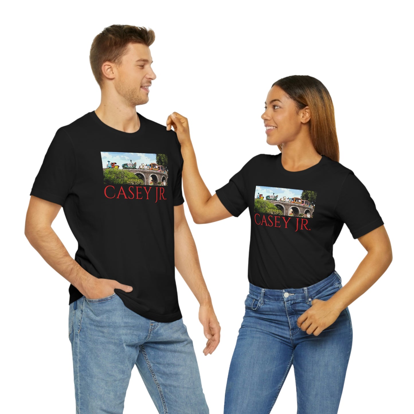 Unisex Jersey Short Sleeve Tee Disneyland Casey jr. train ride
