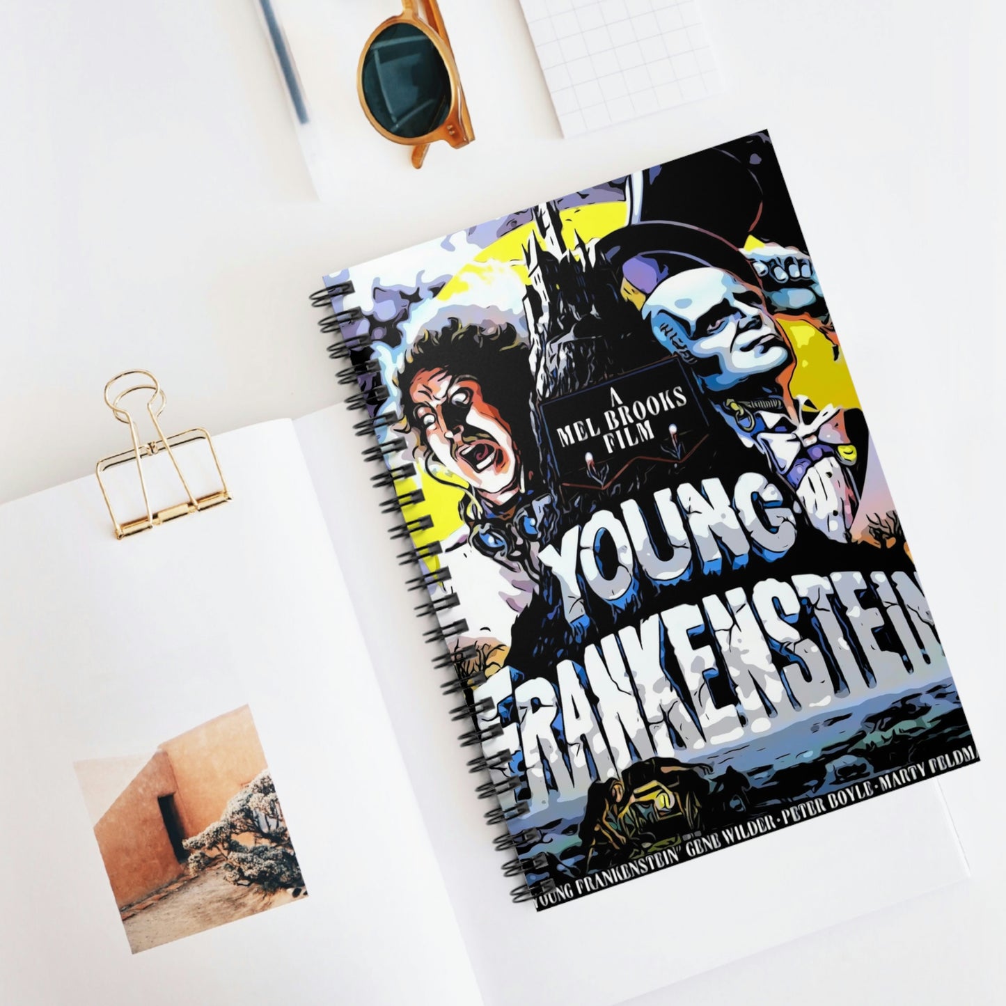 Spiral Notebook - Ruled Line Young Frankenstein movie poster