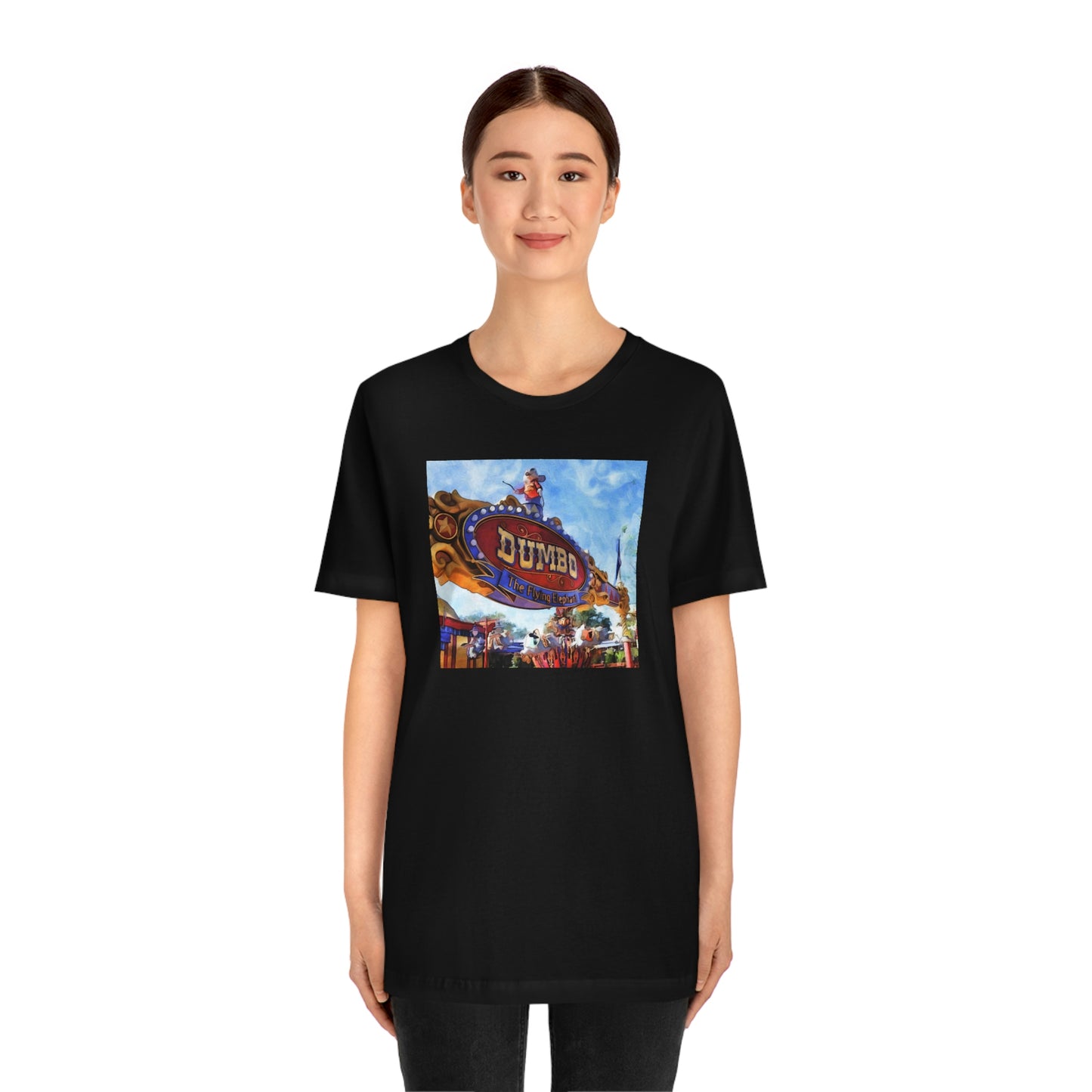Unisex Jersey Short Sleeve Tee DISNEYLAND DUMBO FLYING Elephant