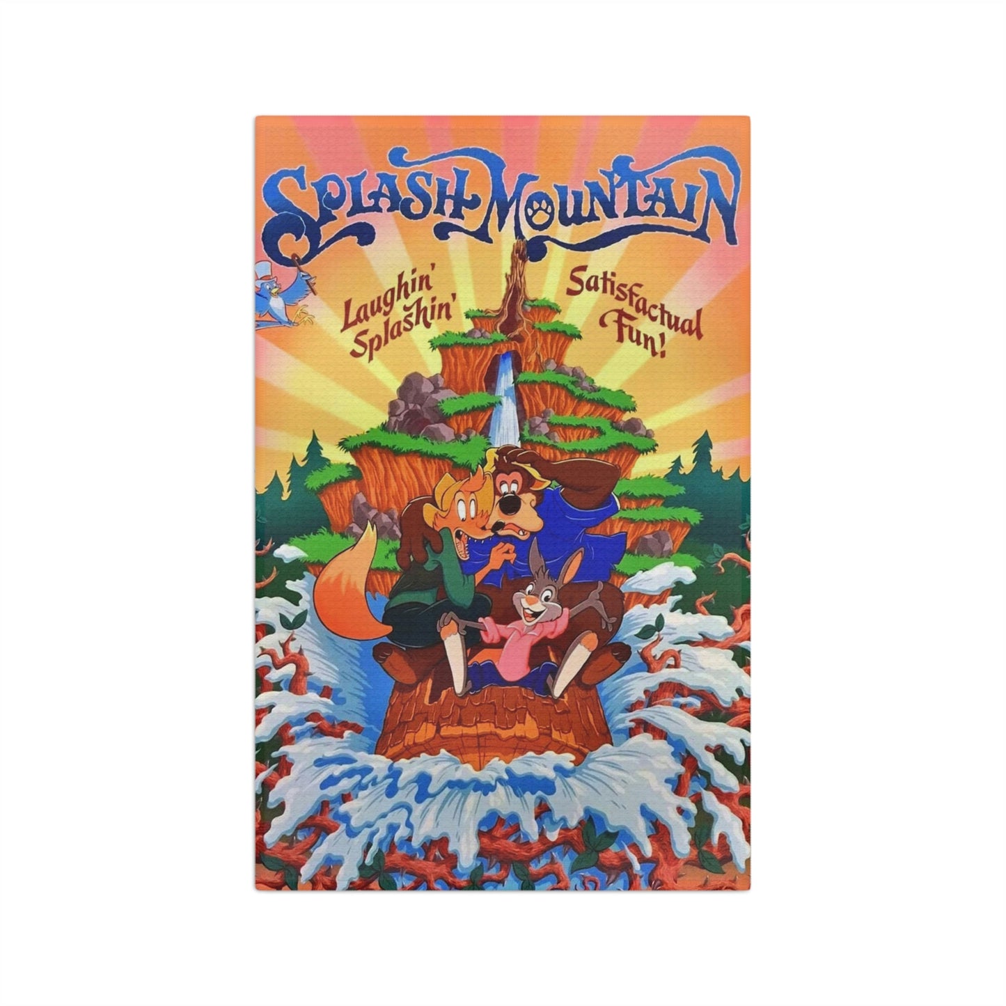 Soft Tea Towel Disneyland ~ Splash Mountain ~ Ride~ Poster