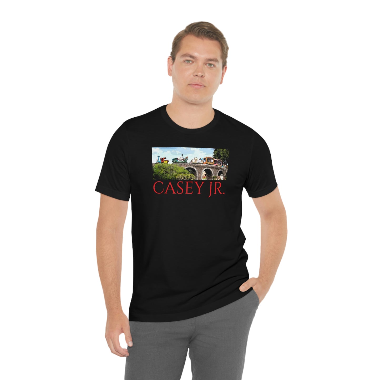 Unisex Jersey Short Sleeve Tee Disneyland Casey jr. train ride