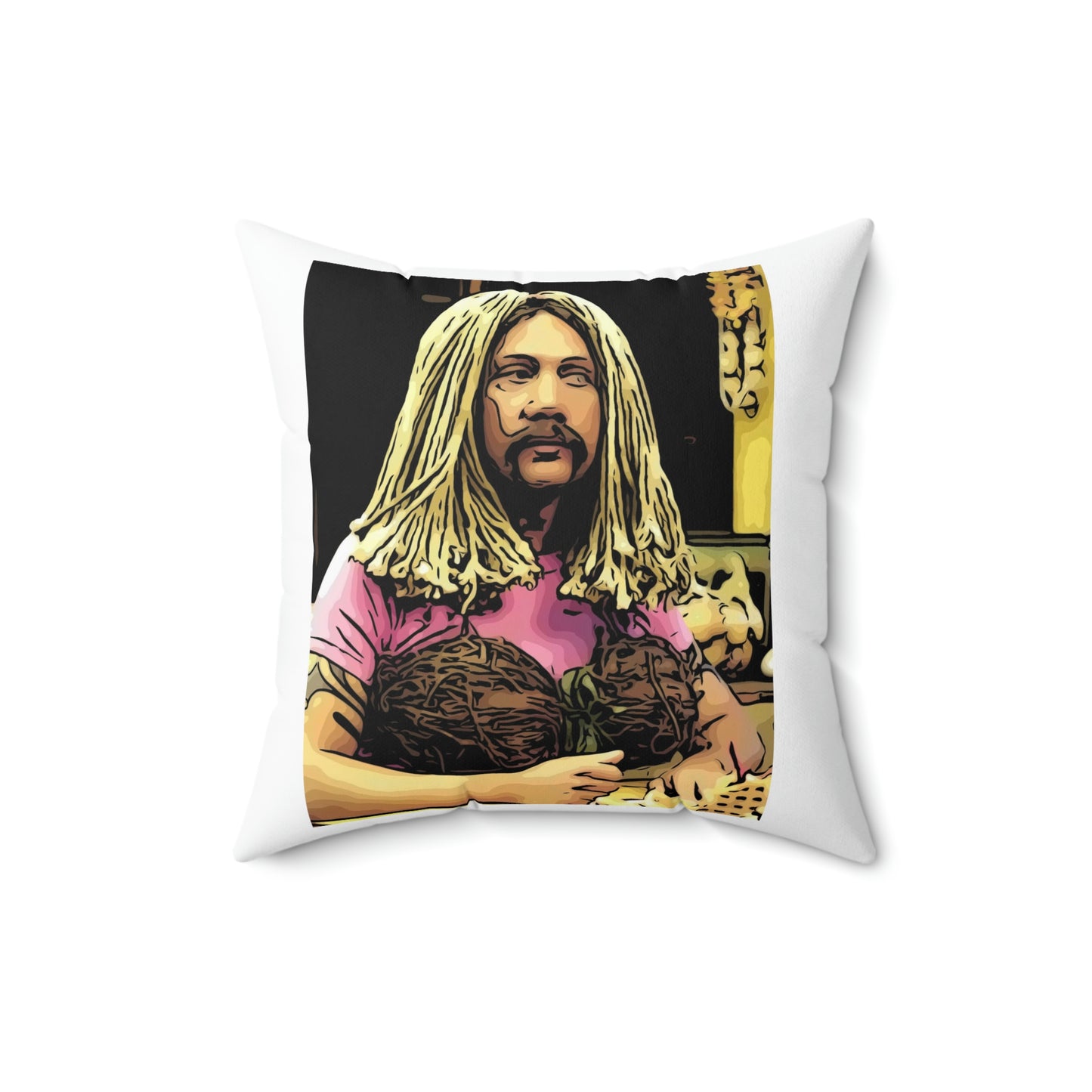 Spun Polyester Square Pillow ~50 first dates~ Ula ~