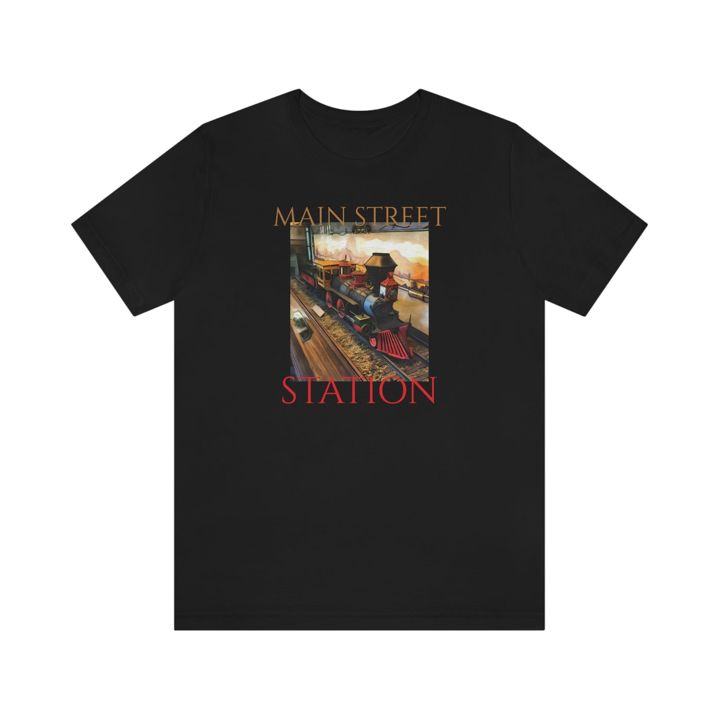 Unisex Jersey Short Sleeve Tee Disneyland MAIN STREET STATION Train