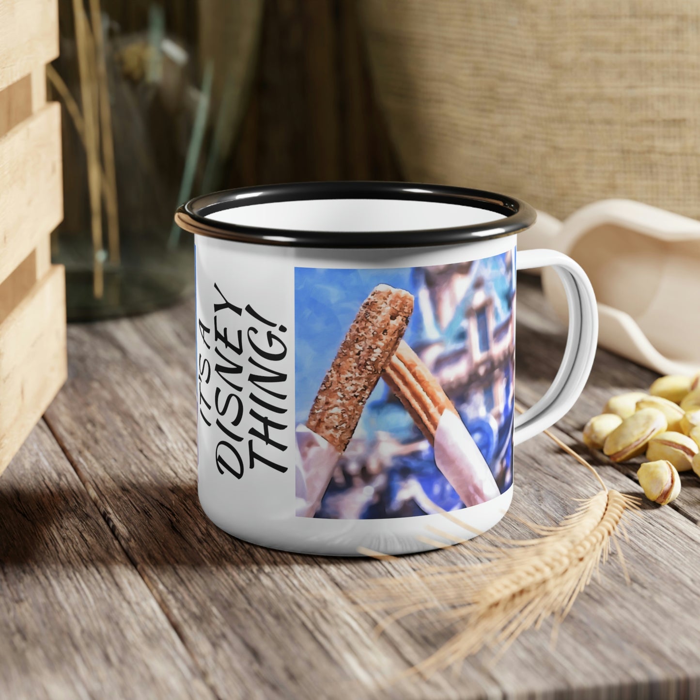 A Enamel Camp Cup Disneyland ~Churros~ It's A Disney Thing!