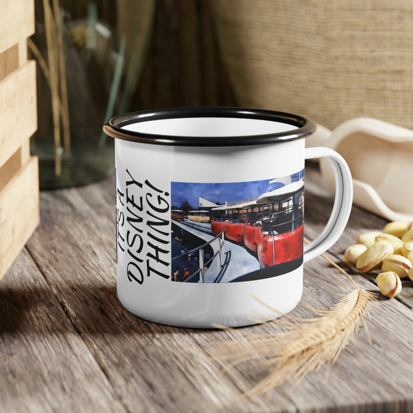 A Enamel Camp Cup Disneyland ~ People Mover ~ It's A Disney Thing!