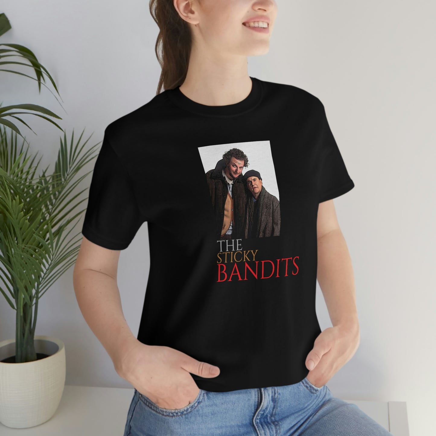 Unisex Jersey Short Sleeve Tee Home Alone 2- The Sticky Bandits