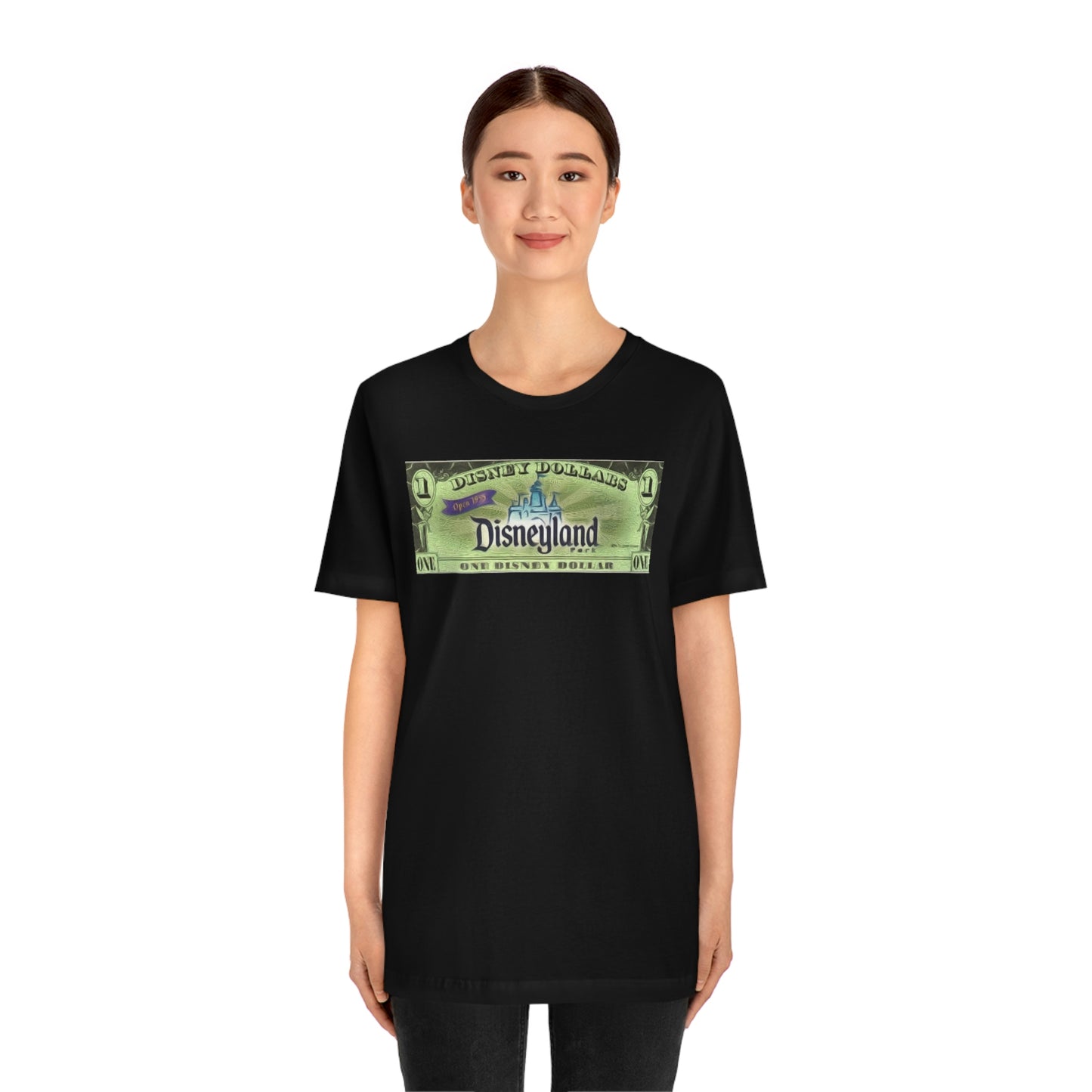 Unisex Jersey Short Sleeve Tee Disneyland dollars