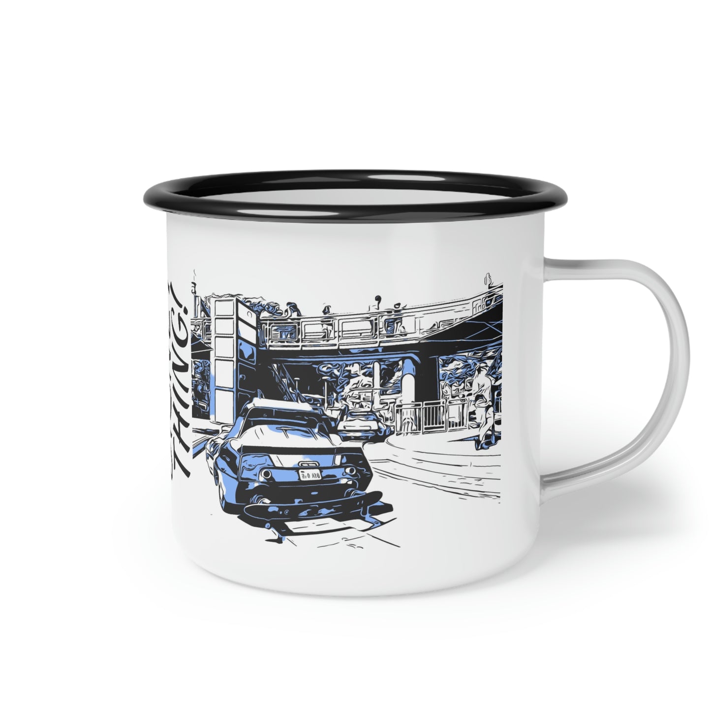 A Enamel Camp Cup Disneyland ~Autopia~ It's A Disney Thing!