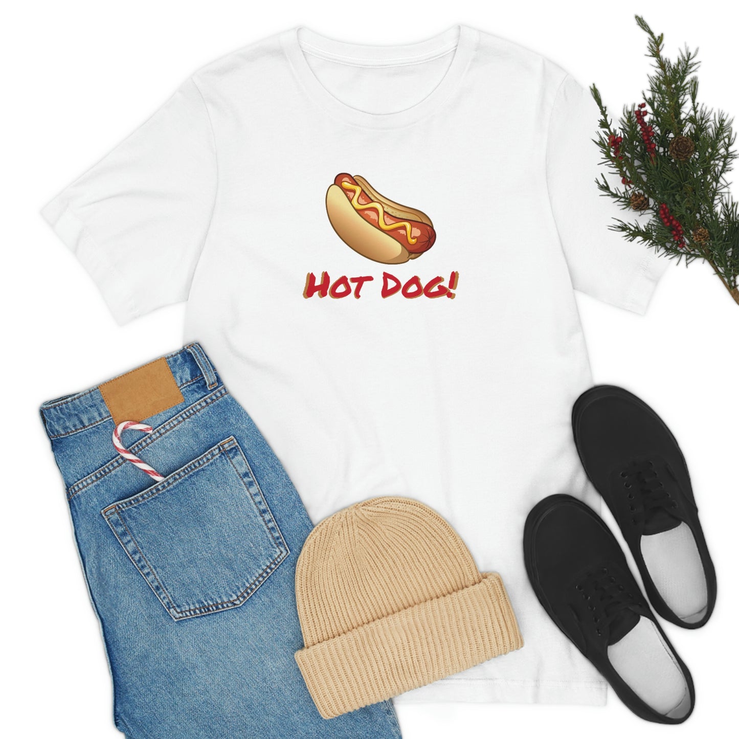 Unisex Jersey Short Sleeve Tee Hot Dog!
