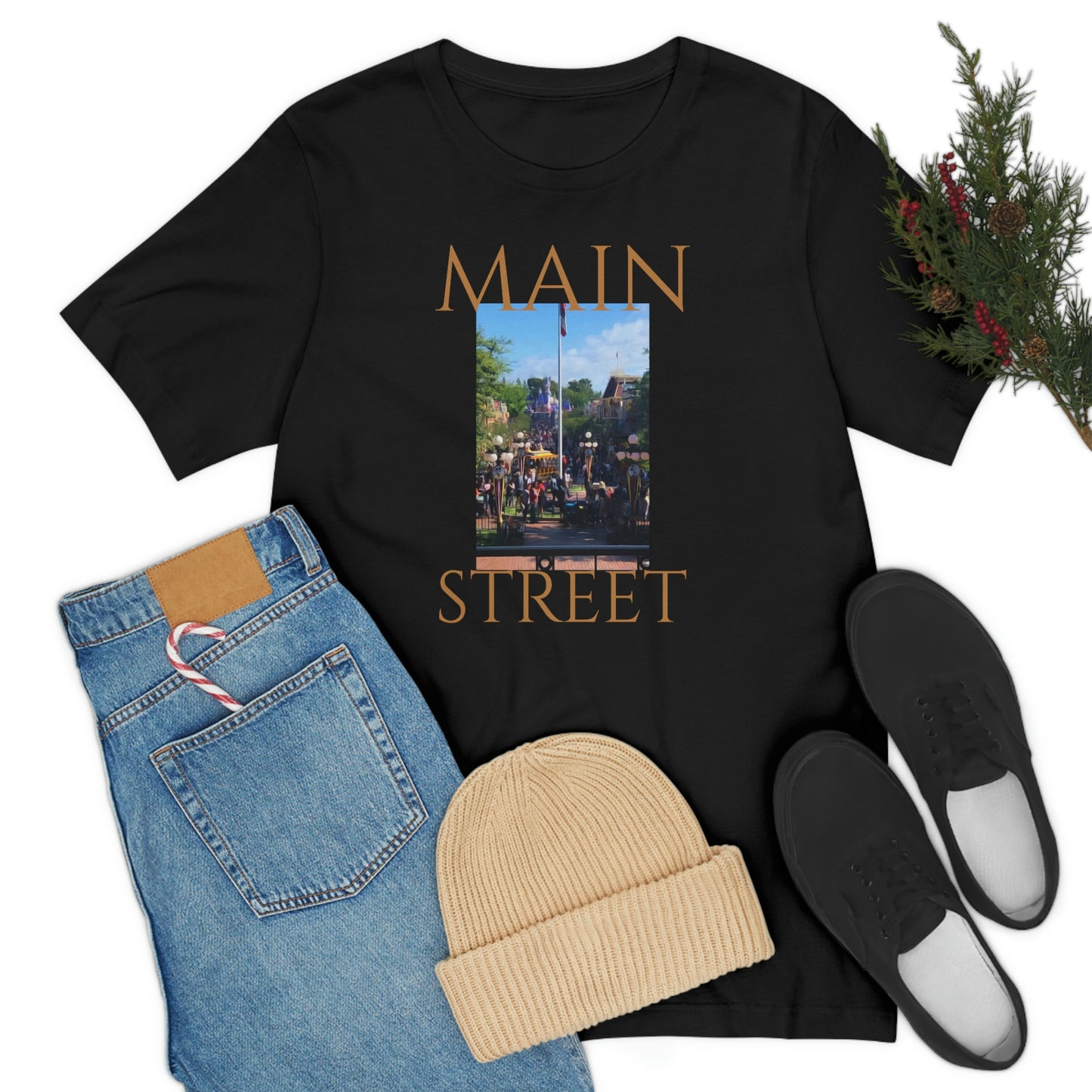 Unisex Jersey Short Sleeve Tee DISNEYLAND'S MAIN STREET