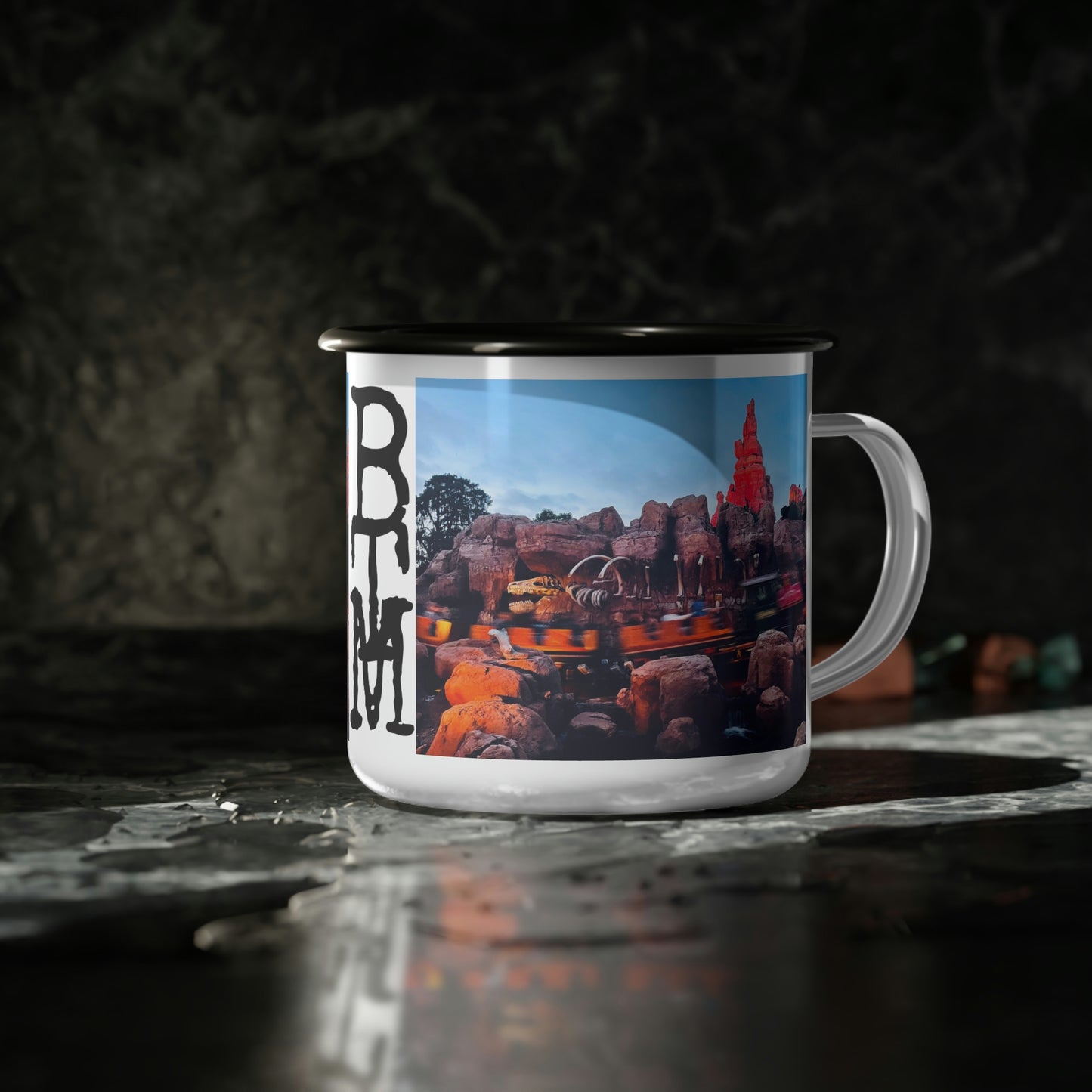 Enamel Camp Cup Disneyland ~Big Thunder Mountain Railroad~ BTM